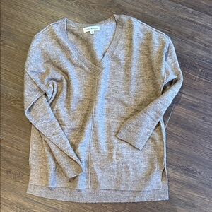 Lucky Brand V-Neck Sweater in Soft Brown